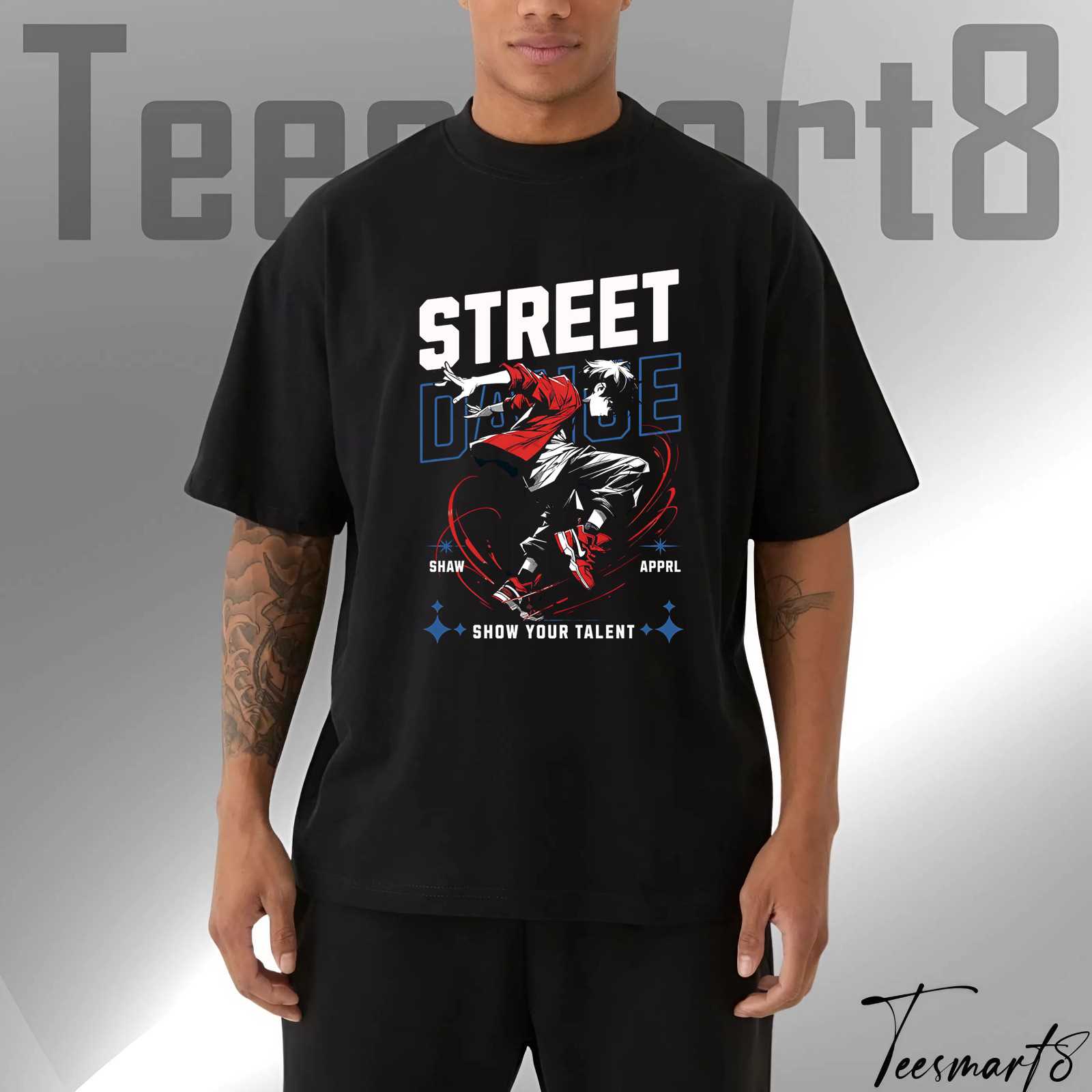Streetdance Flow Tee – Dynamic Anime Graphic Shirt